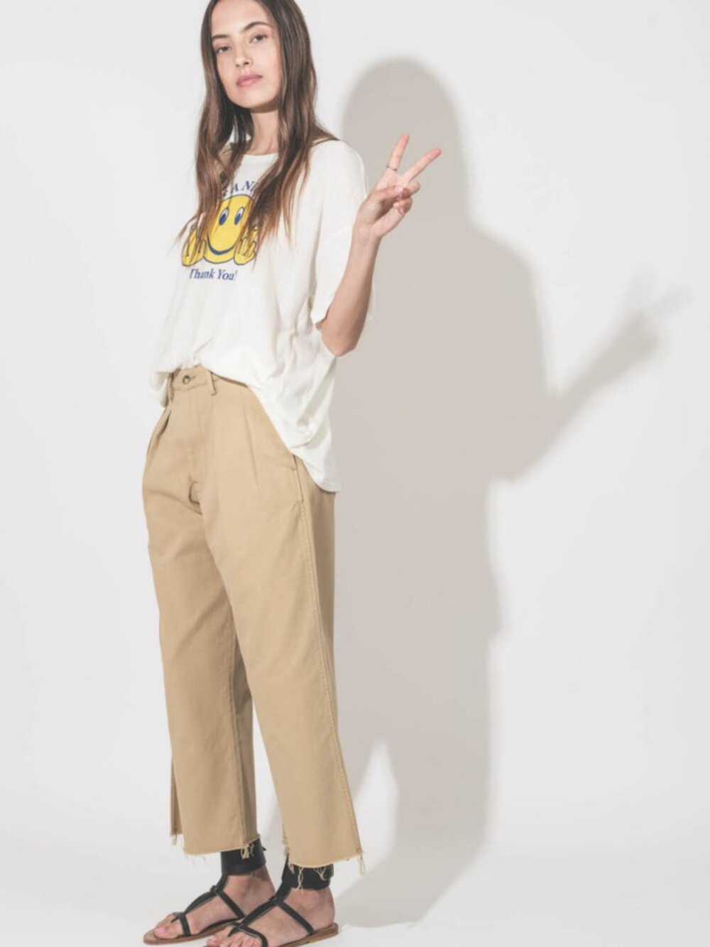 R13 NWOT Have A Nice Day T-Shirt Ecru S - Picture 2 of 9